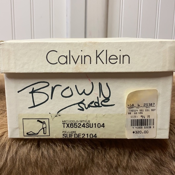 80s Calvin Klein Heels Shoes 9.5 Made in Italy - Picture 10 of 11